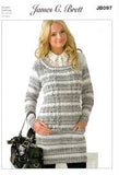 James C. Brett JB097 Sweater printed Pattern Leaflet