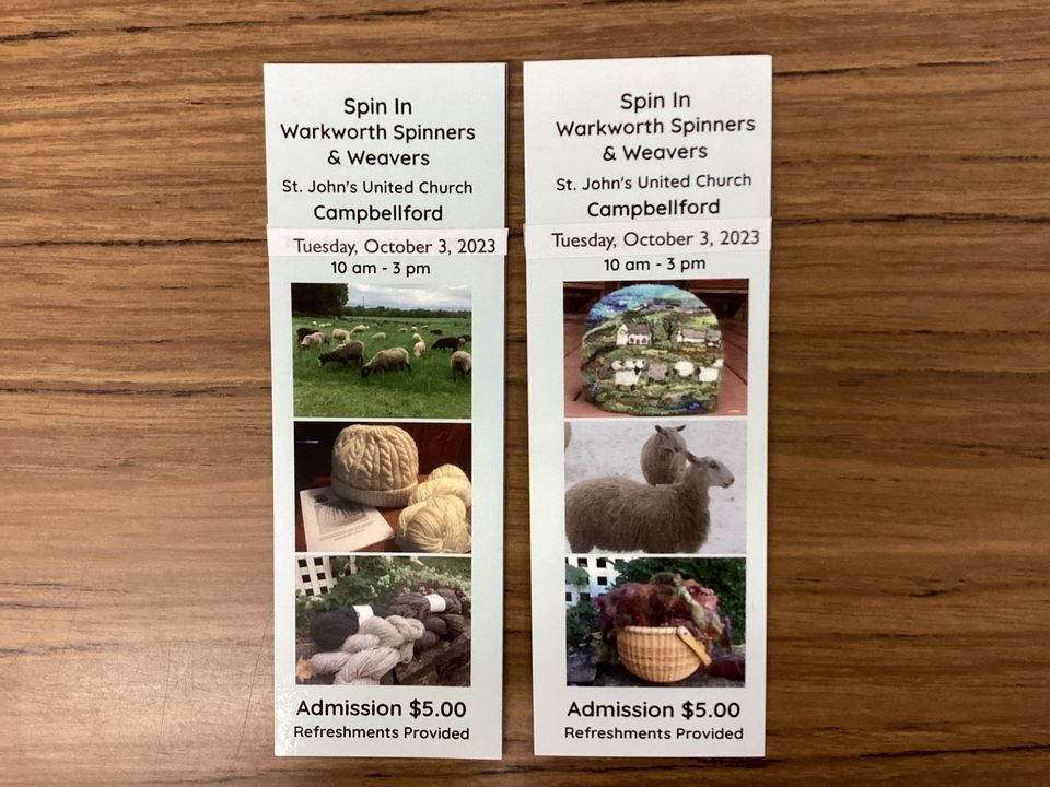 Warkworth Spinners & Weavers Spin In A River Of Yarn