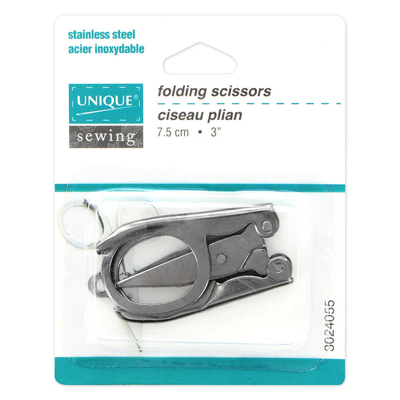 UNIQUE Folding Scissors - 3″ (7.6cm)