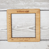 Gauge Swatch Ruler