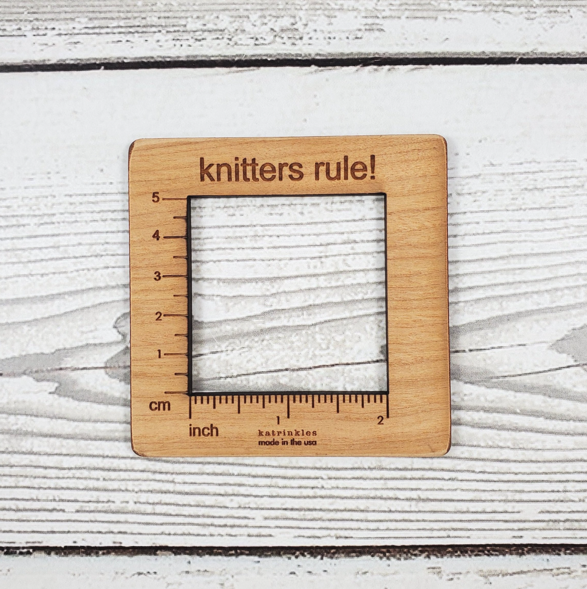 Gauge Swatch Ruler | A River Of Yarn