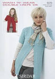 Sirdar Wash 'n' Wear Double Crepe DK Yarn Pattern Leaflets