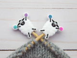 Cheerful White Sheep | Stitch Stoppers