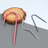 Mixed Color U-Shaped Aluminum Cable Needles Set&nbsp;