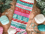 Holiday Doodle Stocking Curated Yarn Kit