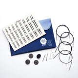 KNITPRO Nova Platina Normal Interchangeable Needle Deluxe Set 9sz - 13cm (5 in.)