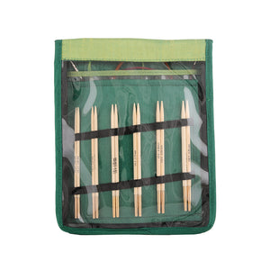 KNITTER'S PRIDE Bamboo Deluxe Normal Interchangeable Circular Knitting Needles Set - 10 sizes