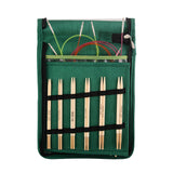 KNITTER'S PRIDE Bamboo Deluxe Normal Interchangeable Circular Knitting Needles Set - 10 sizes