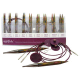 Knit Picks Short Interchangeable Rainbow Wood Circular Needle Set