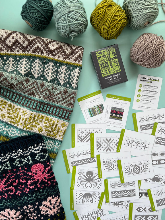 Summer Doodle Card Deck Curated Yarn Kit