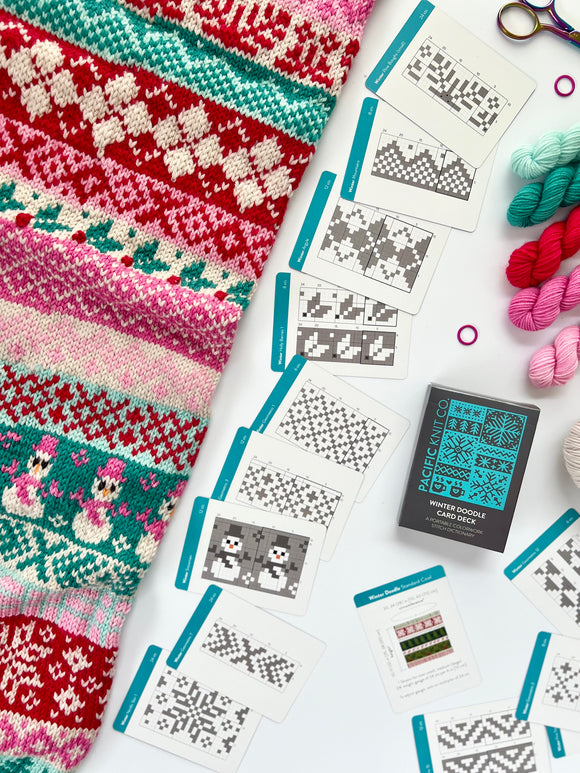 Winter Doodle Card Deck Curated Yarn Kit