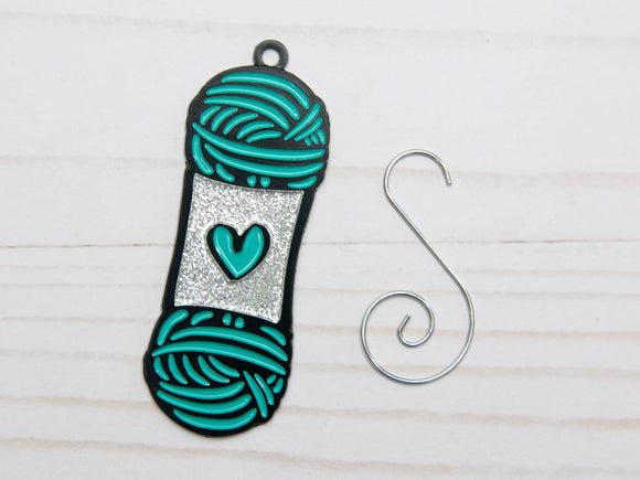Teal Yarn Skein | Christmas Ornament