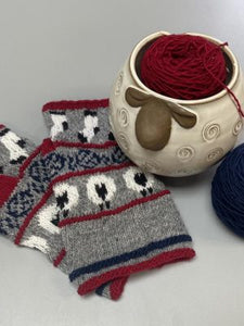 Flock to Fibre Wristers Knitting Kit