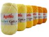 Katia Ombre Cotton Shawl Kit 6 yellow ombre balls of yarn