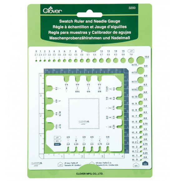 CLOVER 3200 - Swatch Ruler and Needle Gauge