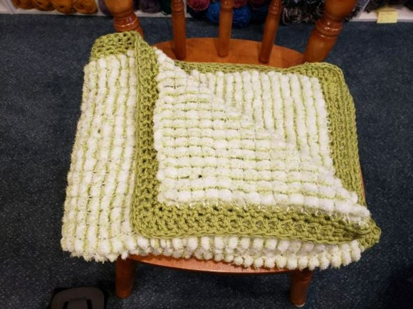 Hand Knit Baby Snowball Blankets