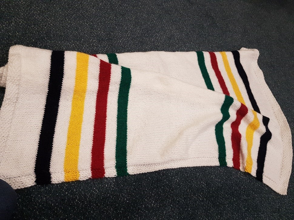 Hudson bay baby blanket knitting pattern sale