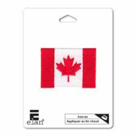 Elan Canada Flag iron on applique