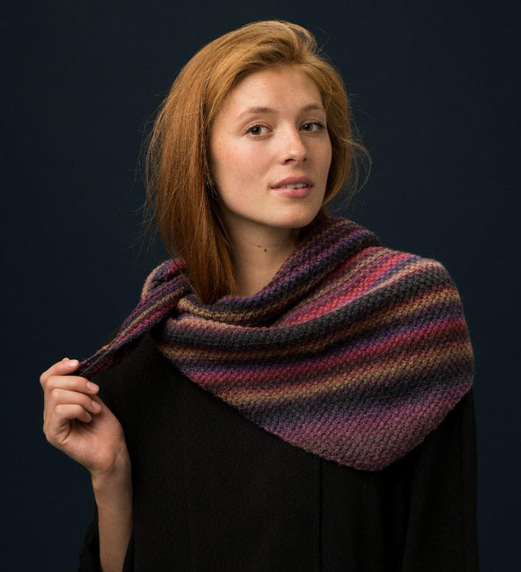 Lang Novena Color Triangle Shawl Knitting Kit